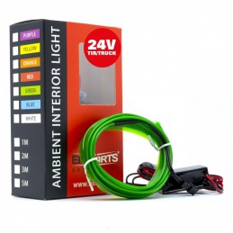 LED svÄtlovodnĂ˝ pĂĄsek 2m (zelenĂ˝) 24V